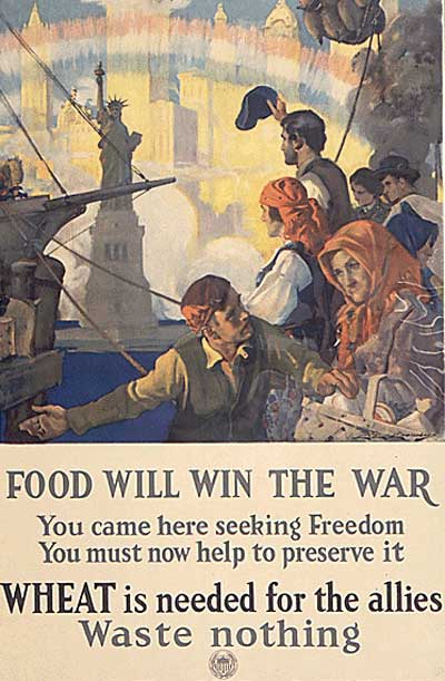 WWI propaganda poster - Food Will Win the War