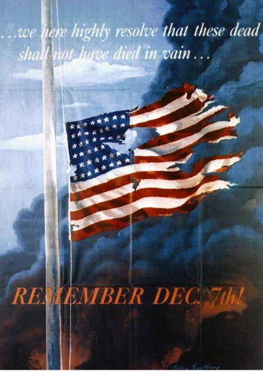 WWII propaganda poster - Remember December 7th!